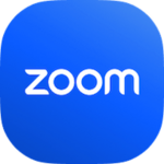 zoom cloud meetings android application logo